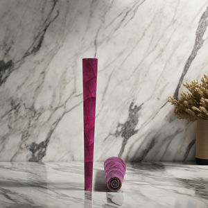 Cônes à fumer artisanaux de qualité supérieure en pétales de rose avec filtre en papier spiralé, estampage à chaud, OEM personnalisé, vente en gros, 170 cônes par boîte - Product Image 3