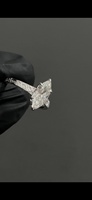 Bague de fiançailles Art Déco en moissanite taille marquise, or blanc 14 carats, bande filigrane vintage, bague solitaire, bijoux de luxe pour mariée