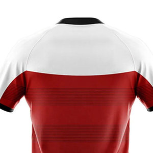 Créez votre propre logo sur un uniforme de rugby à manches courtes, un best-seller confortable et écologique pour hommes - Product Image 5