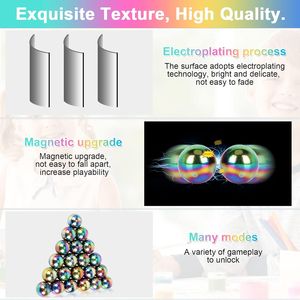 Kit di 10 Pezzi di Pietre Magnetiche Arcobaleno in Ematite Lucidata Fai-da-Te, Esposizione Educativa Scientifica per Casa e Ufficio - Product Image 3