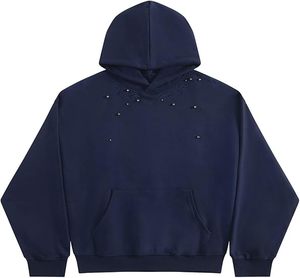 Vente en gros de sweats à capuche en molleton à fermeture éclair intégrale, personnalisables avec logo, de haute qualité, vierges, avec strass et cristaux étoilés - Product Image 3