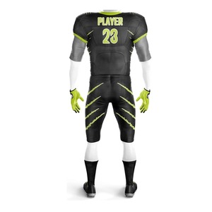 Ensemble d'uniformes de football américain personnalisés de qualité supérieure, manches courtes, taille plus, couleur et logo personnalisés, 100% polyester - Product Image 3