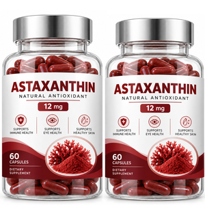 <b>Best</b> Selling <b>Natural</b> Astaxanthin Capsules 12mg 60 Count Custom Private Label Astaxanthin Extract Capsule Bulk Supplier India - Product Image 1