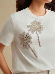 Appliques en perles de verre en forme d'étoile de mer, brodées à la main, à coudre sur les vêtements, décoration de t-shirts, fournitures artisanales sur le thème des animaux marins - Product Image 5