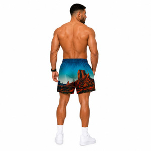 Pantalones Cortos de Baloncesto Personalizados con Estampado por Transferencia de Calor para Hombre, Pantalones Deportivos de Malla Transpirable, 100% Poliéster, Anti-UV, de Secado Rápido - Product Image 4