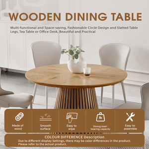Tavolo da Pranzo Moderno per Cucina, Design in Legno alla Moda, Multifunzionale per Riunioni Familiari - Product Image 2