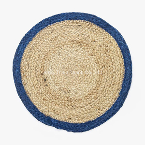 Elegant <b>Round</b> Handmade Seagrass Braided Placemat Natural Woven Dining <b>Mat</b> for Kitchen Table Decor OEM Supplier - Product Image 1