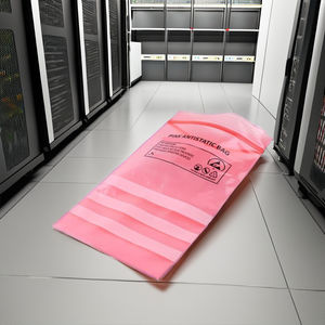 Sacs à fermeture éclair antistatiques ESD en LDPE avec impression en gravure pour l'emballage, le stockage, la protection et la manutention des composants électroniques - Product Image 1