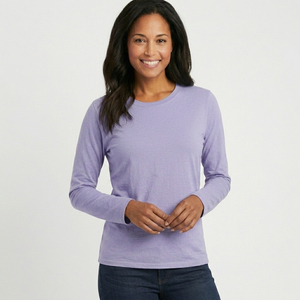 T-shirt à manches longues pour femme, coupe oversize, ample et décontractée - Product Image 4
