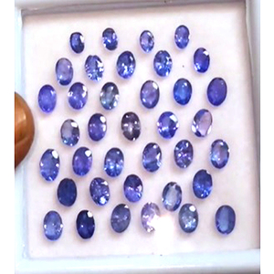 159 piezas de Tanzanita Azul Natural, 4x3, 5x4, 6x4, 7x5, 8x6 mm, Ovalada, 3-6 mm, Facetada Redonda, 56 Quilates, Lote de Gemas de Buena Calidad, Corte US$72.8 cada una - Product Image 2