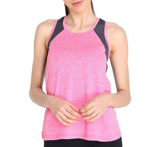 Camiseta sin Mangas para Mujer, Más Vendida, con Logotipo Personalizado, en Oferta, Ropa Deportiva de Moda, Transpirable, de Color Sólido, Cuello Alto - Product Image 1