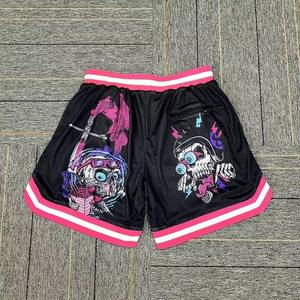 Pantalones Cortos Deportivos de Malla OEM para Hombre, Personalizados con Estampado, 100% Algodón, Transpirables, Ligeros, para Entrenamiento en el Gimnasio - Product Image 3