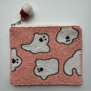 Porte-monnaie en perles de rocaille de qualité supérieure avec broderie à la main élégante, pochette à monnaie brodée à la main chic avec des perles de rocaille - Product Image 1