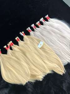 Venta caliente 100% Raw vietnamita Remy Hair Cutícula alineada Fábrica Precio al por mayor Rubio a granel - Product Image 5
