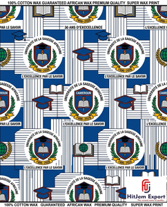 Luxury African Wax Print Fabric Manufacturer Custom University Anniversary Convention Celebration Textile Supplier OEM ODM - Product Image 2