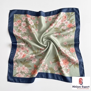Premium Custom Printed Square Scarf Lightweight Silk Feel Fabric Stylish Fashion Accessories Wholesale OEM ODM Manufacturer - Product Image 6