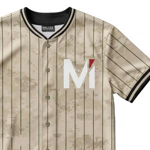 Camiseta de Béisbol Sublimada con Botones, Ligera y Resistente, para Clubes, Escuelas y Equipos Escolares, Venta al Por Mayor - Product Image 3