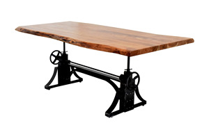 Industrial Adjustable Iron <b>Table</b> Base | Hand Crank <b>Dining</b> <b>Table</b> Leg | Heavy Duty Metal <b>dining</b> <b>table</b> Base - Product Image 2
