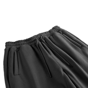 Conjunto Deportivo Unisex con Capucha Negra, Manga Larga, Color Sólido, Corte Holgado Informal, con Cordón Ajustable y Bolsillos Laterales, Ropa de Otoño 2026 - Product Image 6