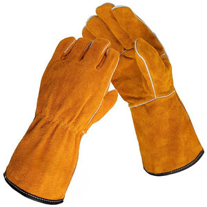 Professional Welding Gloves Reinforced Palm Heat Resistant Leather Gloves for MIG TIG Welding Applications - Product Image 4
