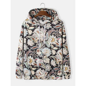 Sweat à capuche léger 100 % coton pour homme, personnalisable par sublimation, séchage rapide, écologique, respirant, avec poche - Product Image 5