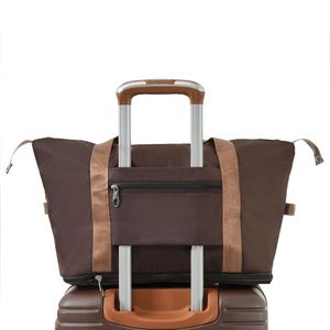 Juego de Maletas de 3 Piezas, Equipaje de Mano 22x14x9, Aprobado por Aerolíneas, Carcasa Rígida Ligera de ABS, Bolsas de Viaje Marrones de 20 Pulgadas - Product Image 1