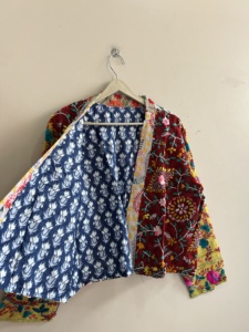 Indian Handmade Embroidered Phulkari Ethnic <b>Jacket</b> For Women <b>Short</b> Open One Size <b>Jacket</b> - Product Image 5