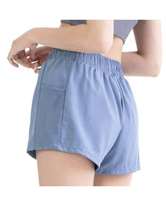 Women's Summer Athletic Gym Shorts Sexy Style <b>Lace</b> Breathable <b>Elastic</b> Soft Fabric Custom Logo Solid Color Fitness Biking Pocket - Product Image 5