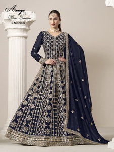 Nueva colección de trabajo de bordado pesado de Fatema Fashion, vestido de trabajo de piedra adecuado para boda, Top Salwar Kameez con Dupatta, venta al por mayor - Product Image 3