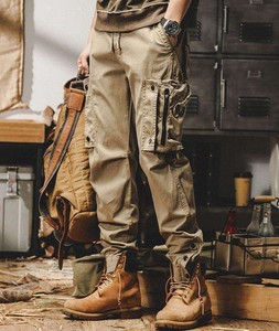 Pantalones American Cargo para Hombre, Urbanos, para Viajes, Montaña, Tácticos, Casuales, Rectos, 100% Algodón, Ligeros, de Secado Rápido - Product Image 2