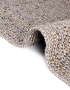 Handwoven Gray Jute Area <b>Rug</b> Natural Fiber Carpet Boho Farmhouse Floor Mat For Living Room Bedroom Decor - Product Image 6
