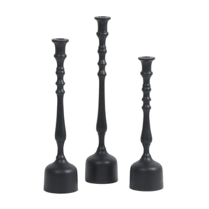Venta al por mayor de portavelas de aluminio fundido con acabado negro mate para decoración del hogar, de la mejor calidad, hechos a mano y personalizados. - Product Image 6