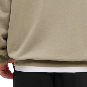 Sudadera Extra Grande para Hombre, Cuello Redondo, Color Marrón, Lino, Estilo Casual Urbano, Felpa Gruesa - Product Image 6