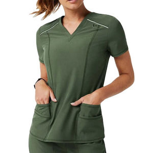 Handwashing Woven Eco-Friendly <b>Clothes</b> Laboratory <b>Scrub</b> Suit Beauty Salon Maternity Center Dental Doctor Nurse Workwear Nursing - Product Image 2