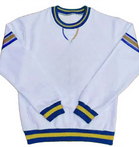 Sweat-shirt personnalisé à col rond en polaire unie polyester/coton, bleu et jaune, à manches longues, pour la sororité Sigma Gamma Rho, faible MOQ - Product Image 1