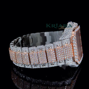 Montre de luxe en moissanite diamantée, best-seller, élégante et tendance, pour hommes, femmes et occasions spéciales, disponible à la vente - Product Image 2