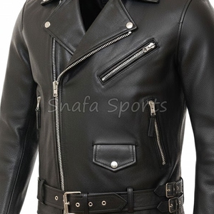 Chaqueta de Cuero Premium para Hombre, Estilo Moderno y Elegante para Invierno, Cuero Genuino Suave, Atuendo Clásico y Moderno, Chaquetas de Cuero - Product Image 3