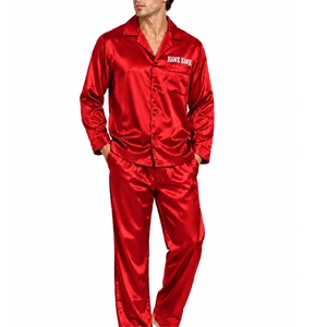 <b>Men</b> Sleeping Suit Clean Simple Design Matching Outfit Style Clothing Nightwear Style Lounge Clothing Casual Indoor Wear - Product Image 1