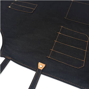 Tablier en jean en gros, tablier de barbier personnalisé, tabliers professionnels pour la coupe de cheveux - Product Image 4