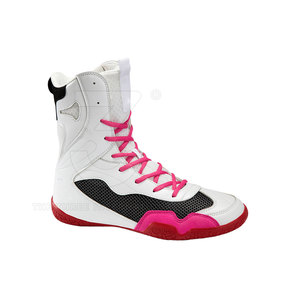 Zapatos de Boxeo Profesionales Personalizados, Parte Superior de Cuero, Cierre de Velcro, Diseño Ligero, Malla Transpirable, Soporte Cómodo de Caña Alta - Product Image 2