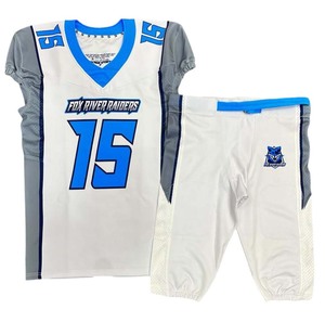 Customized Club Team American Football Uniforms Tackle Twill Flag Uniform American Football wear Set 7v7 Uniform Packages - Product Image 3