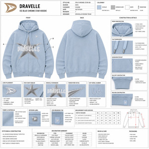 เสื้อฮู้ดดี้ผู้ชายสีฟ้าอ่อนทรงโอเวอร์ไซส์ ผ้าฟลีซ ทรงปกติ มีกระเป๋า ดีไซน์ลำลอง เหมาะสำหรับใส่ในฤดูหนาว เป็นมิตรกับสิ่งแวดล้อม กันน้ำ - Product Image 5