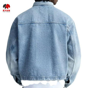 Veste en jean personnalisée Ryan Pro Gear pour hommes avec logo personnalisé, design ODM, col rabattu - Product Image 2