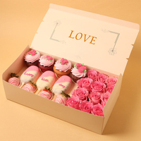 Gâteau jetable fleurs pour mère Valentine ami cadeau papier doux boulangerie emballage carton boîte de papier avec impression couleur
