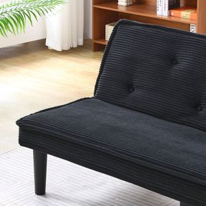 Divano Letto in Velluto a Coste da 66 Pollici, Arredamento Versatile per Soggiorno o Camera da Letto, Mobili a Doppio Uso - Product Image 6