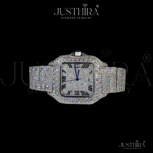 Montre de marque entièrement sertie de moissanite VVS de qualité supérieure, style hip-hop, unisexe, au meilleur prix. - Product Image 2