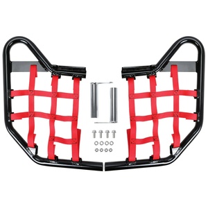 Barres Nerf pour Yamaha <span class=keywords><strong>Raptor</strong></span> <span class=keywords><strong>700</strong></span> 700R YFM700R YFM700RSE Barre noire avec filets rouges - Product Image 1