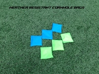 Ensemble de jeu de Cornhole toutes saisons avec 6 sacs de lancer portables en polyester durable pour l'intérieur et l'extérieur
