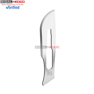 Lames de scalpel manuelles 100 pièces, Dermablade en acier à haute teneur en carbone, emballées individuellement, 1 manche de scalpel chirurgical, certifié CE, tranchant SIGAL - Product Image 6