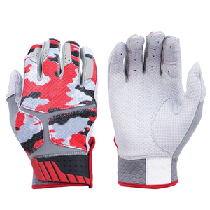 Best Selling Genuine Leather Baseball Batting Gloves Unisex Softball Training Gloves Personalized Logo Option Ambidextrous <b>Hook</b> - Product Image 1